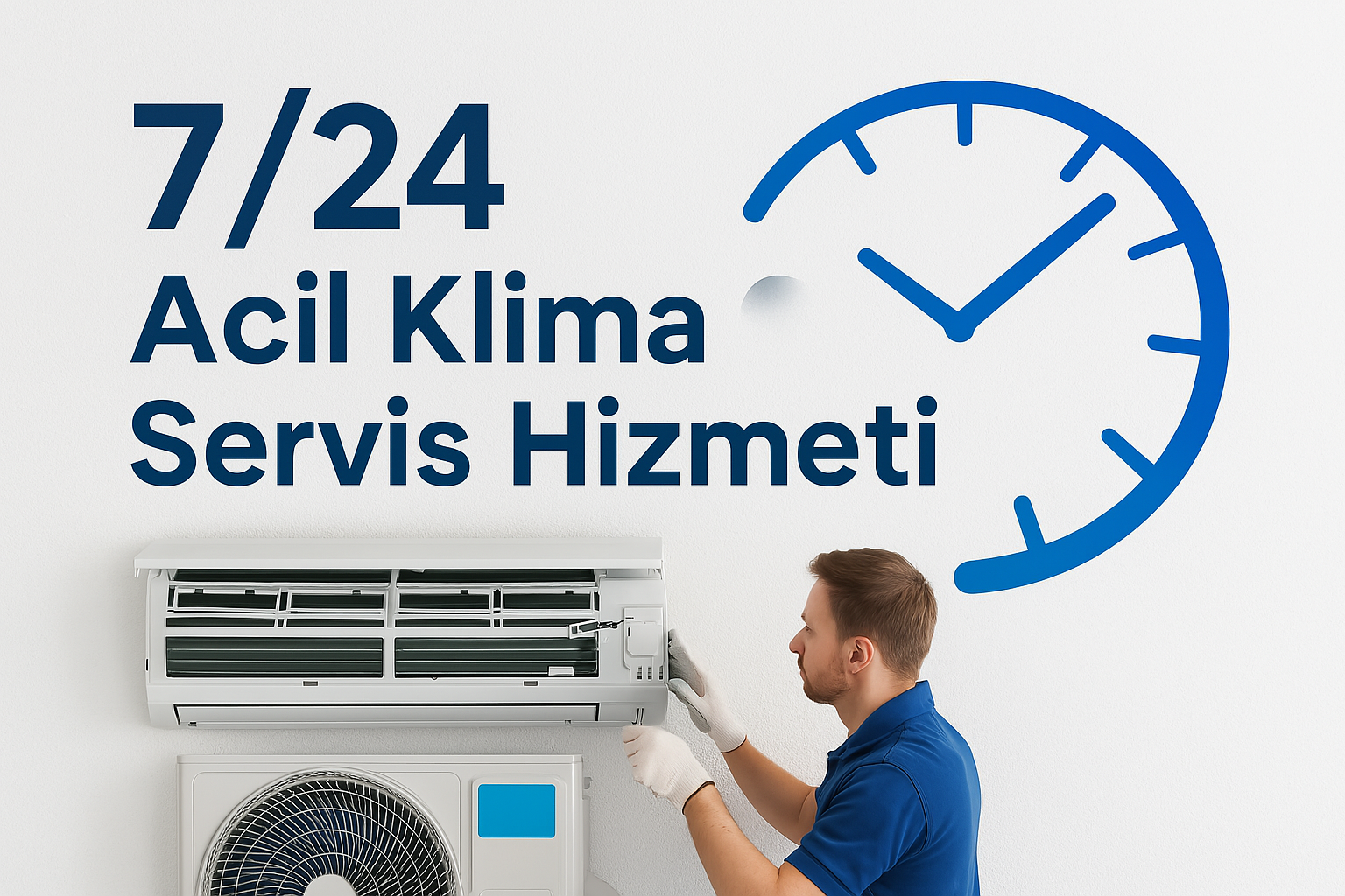 7/24 Acil Klima Servis Hizmeti